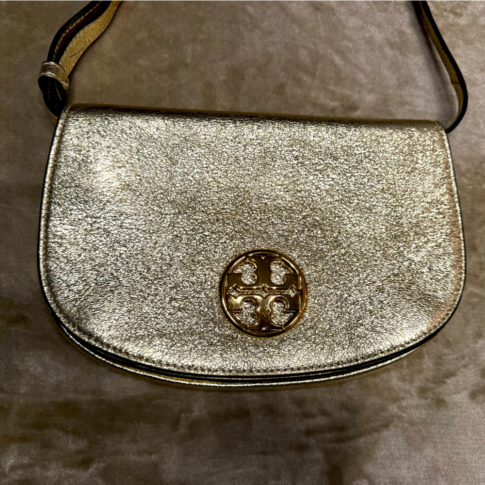 Tory Burch gold bag NWOT